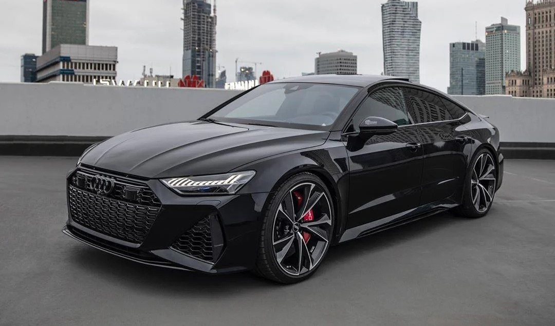 Przedni zderzak Audi A7 4K 2018-  styl RS7 Black Quattro